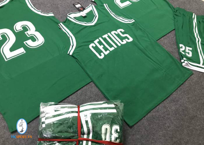 ÁO BÓNG RỔ CELTIC XANH LÁ IN CHO KHÁCH - Hình ảnh 4