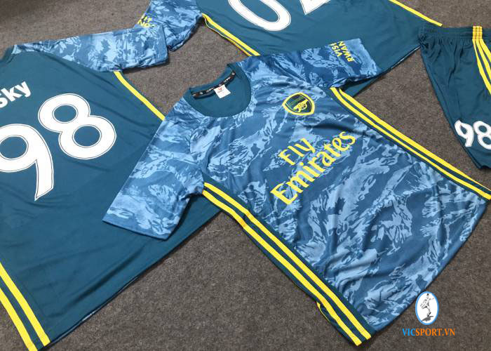 ÁO ARSENAL XANH BIỂN IN CHO KHÁCH - Hình ảnh 4