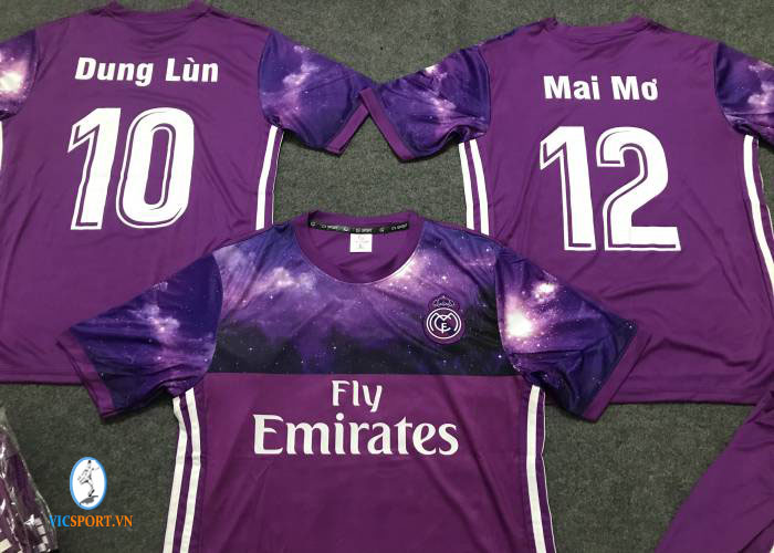 ÁO REAL MADRID TÍM IN CHO KHÁCH - Hình ảnh 3