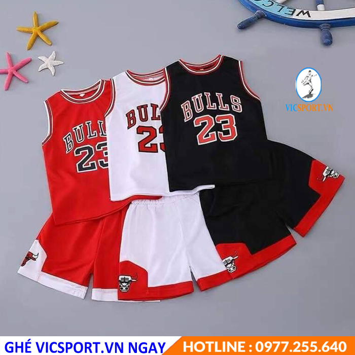 ÁO BÓNG RỔ TRẺ EM BULL - Hình ảnh 4