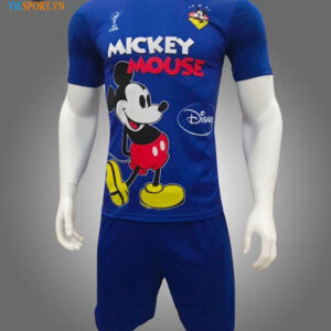 ÁO ĐÁ BANH CHUỘT MICKEY MÀU XANH BÍCH CỰC ĐẸP