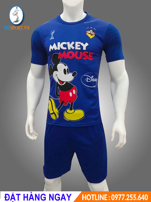 ÁO ĐÁ BANH MICKEY MOUSE MÀU XANH BÍCH