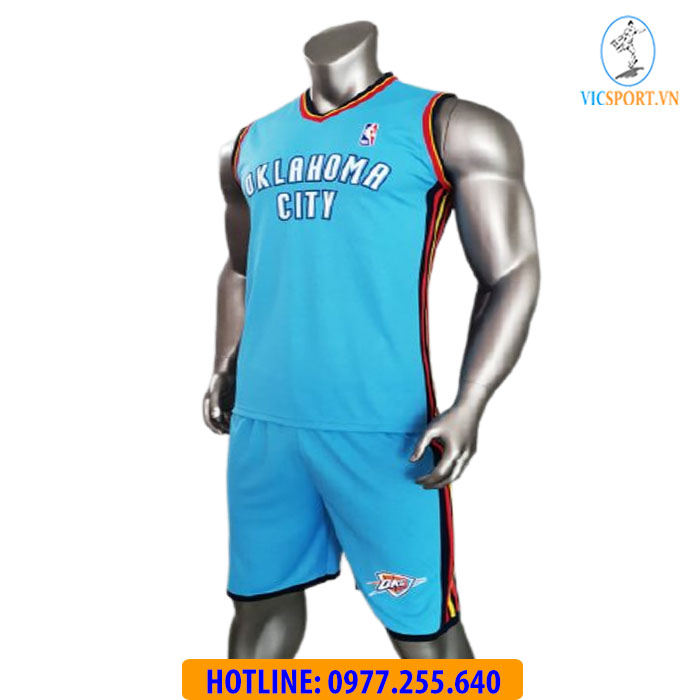 ÁO BÓNG RỔ OKLAHOMA CITY XANH BIỂN - Hình ảnh 2