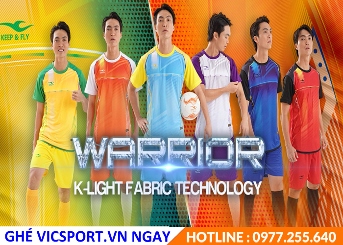 Áo đá banh không logo KeepFly Warrior màu xanh ya - Hình ảnh 4