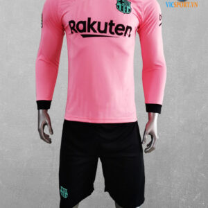 ÁO TAY DÀI CLB BARCELONA 2020-2021 MÀU HỒNG