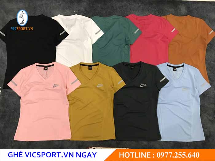 ÁO THUN NỮ NIKE PHỐI LƯỚI 9 MÀU - Hình ảnh 6