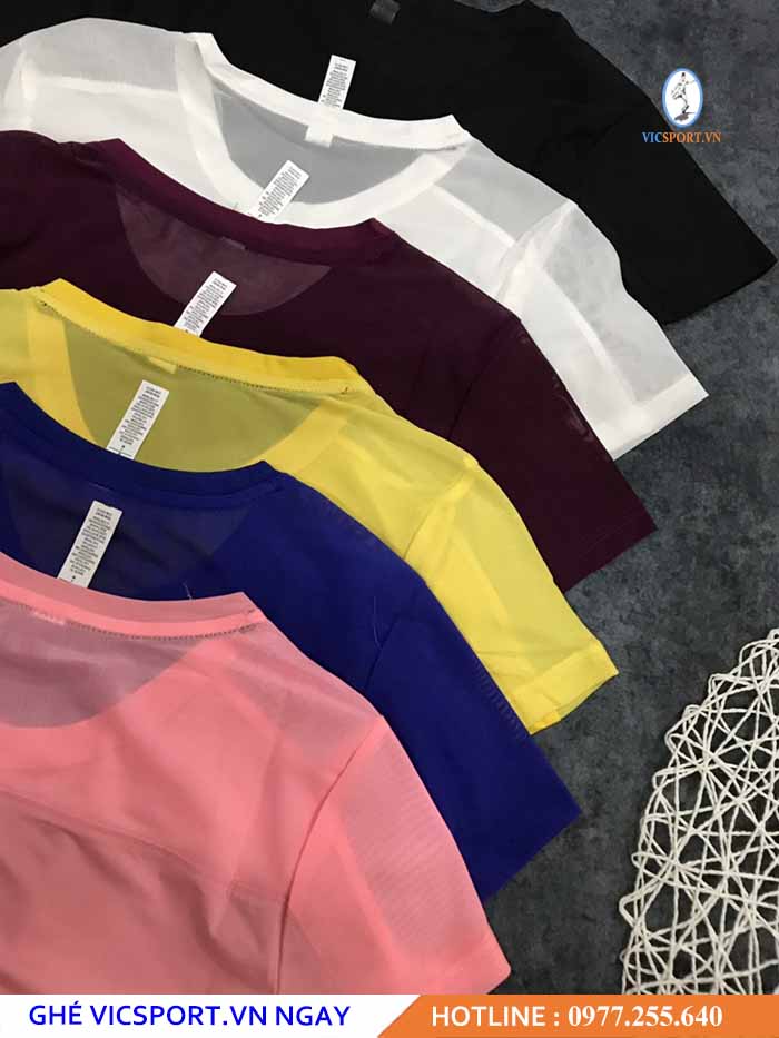 ÁO THUN NỮ NIKE PHỐI LƯỚI 6 MÀU - Hình ảnh 5