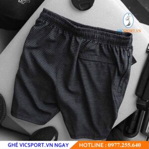 QUẦN SHORT THUN NAM ADIDAS SỌC CHÉO HÔNG MÀU ĐEN