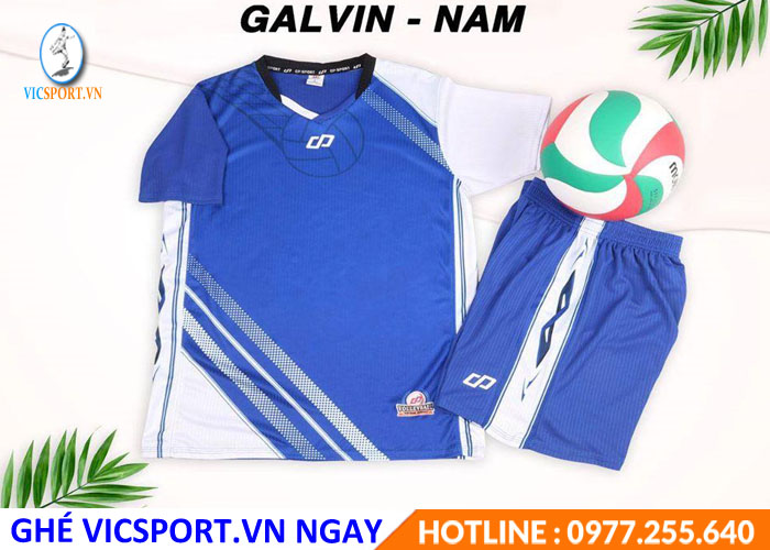 ÁO BÓNG CHUYỀN NAM NỮ GALVIN MÀU XANH BÍCH - Hình ảnh 4