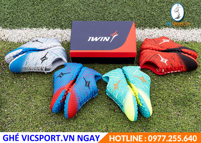 GIÀY ĐÁ BANH IWIN IMPRO 3030 MÀU BẠC XANH - Hình ảnh 4