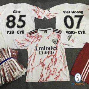 ÁO ARSENAL TRẮNG IN CHO KHÁCH