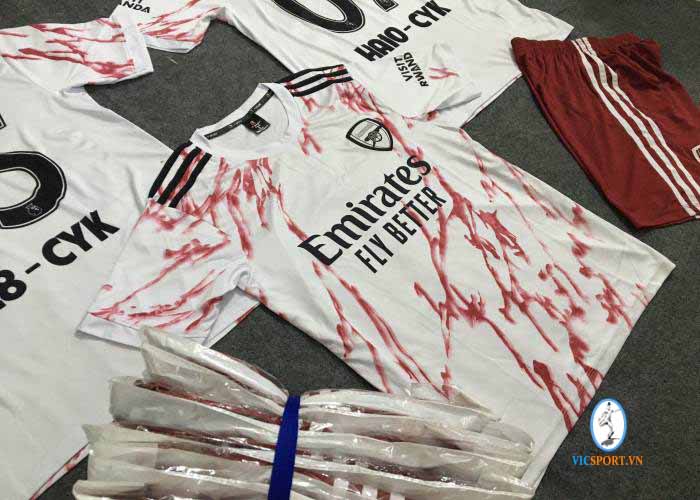 ÁO ARSENAL TRẮNG IN CHO KHÁCH - Hình ảnh 5