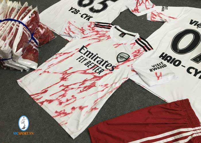 ÁO ARSENAL TRẮNG IN CHO KHÁCH - Hình ảnh 4