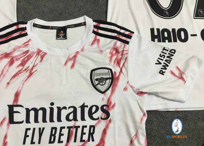 ÁO ARSENAL TRẮNG IN CHO KHÁCH - Hình ảnh 2