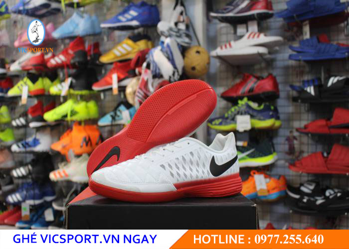 GIÀY ĐẾ BẰNG F1 NIKE LUNA GATO 2 TRẮNG ĐỎ - Hình ảnh 5