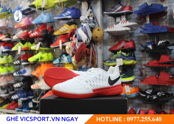 GIÀY ĐẾ BẰNG F1 NIKE LUNA GATO 2 TRẮNG ĐỎ - Hình ảnh 4