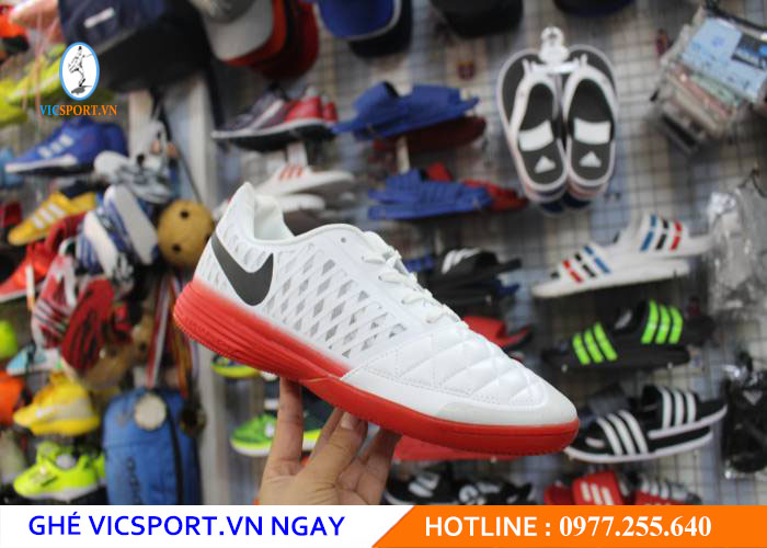 GIÀY ĐẾ BẰNG F1 NIKE LUNA GATO 2 TRẮNG ĐỎ - Hình ảnh 2