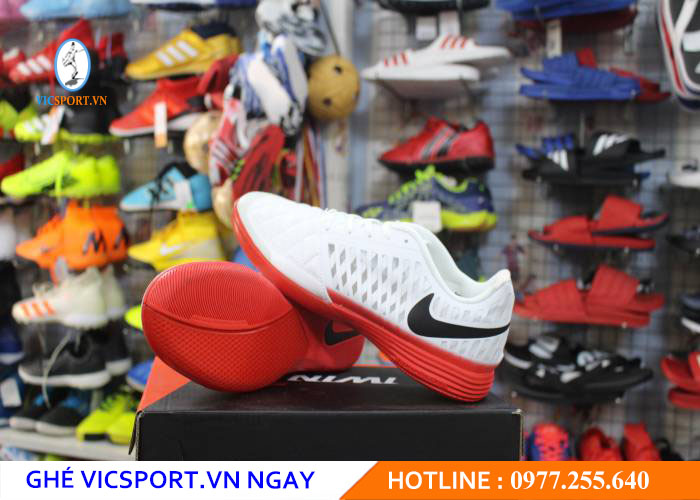 GIÀY ĐẾ BẰNG F1 NIKE LUNA GATO 2 TRẮNG ĐỎ - Hình ảnh 3