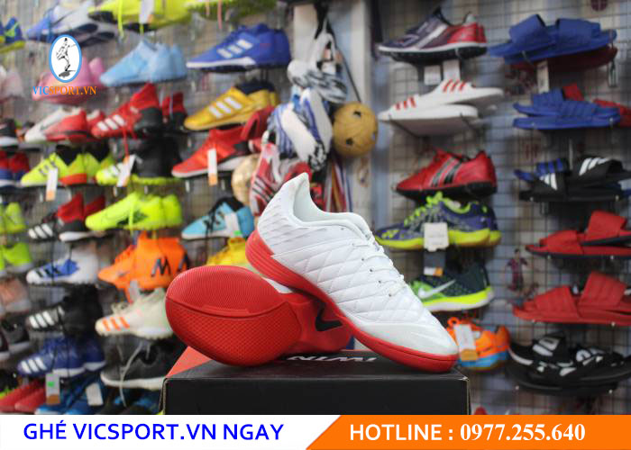 GIÀY ĐẾ BẰNG F1 NIKE LUNA GATO 2 TRẮNG ĐỎ - Hình ảnh 6