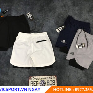 QUẦN RUNNING NAM 2 LỚP ADIDAS CỰC CHẤT