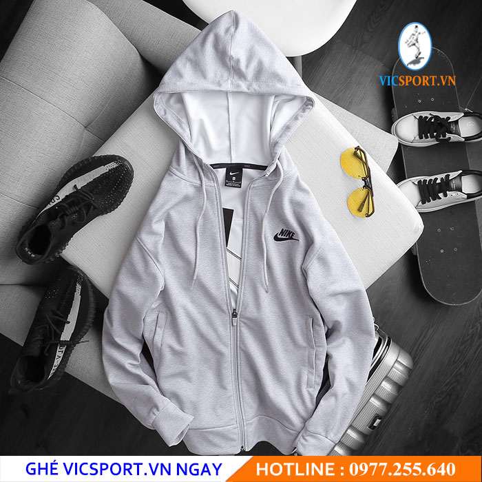 ÁO KHOÁC THUN NAM NIKE TRƠN ĐẸP MÊ - Hình ảnh 3