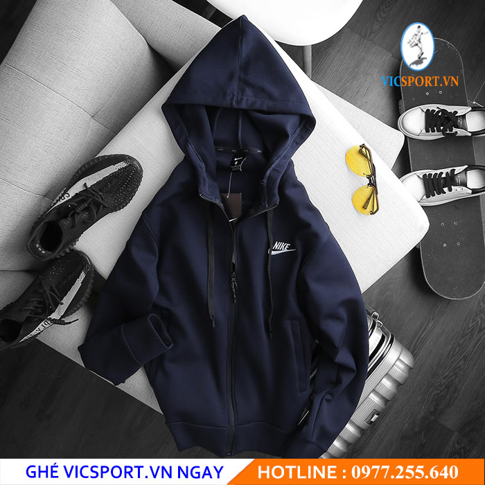 ÁO KHOÁC THUN NAM NIKE TRƠN ĐẸP MÊ - Hình ảnh 2