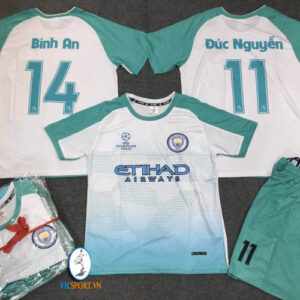 ÁO MAN CITY XANH NGỌC IN CHO KHÁCH