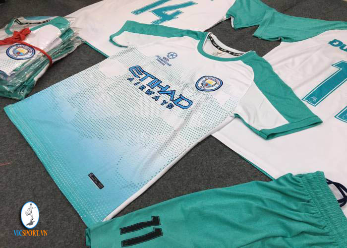 ÁO MAN CITY XANH NGỌC IN CHO KHÁCH - Hình ảnh 4