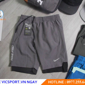 QUẦN ĐÙI NAM 2 LỚP NIKE PRO
