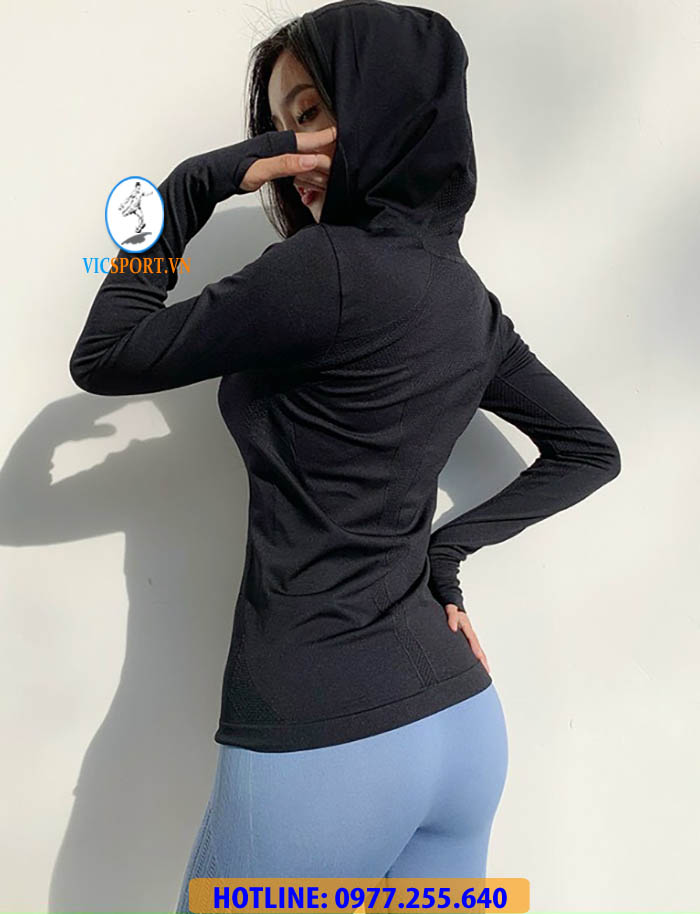 ÁO KHOÁC DỆT NỮ NAQI MÀU ĐEN - Hình ảnh 4