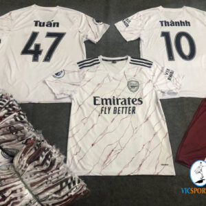 ÁO ARSENAL TRẮNG IN CHO KHÁCH