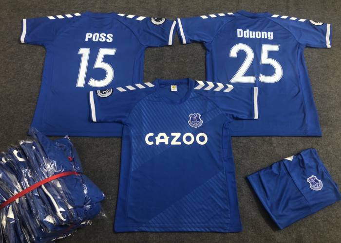 ÁO EVERTON XANH 2020 IN CHO KHÁCH