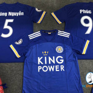 ÁO LEICESTER CITY XANH IN CHO KHÁCH
