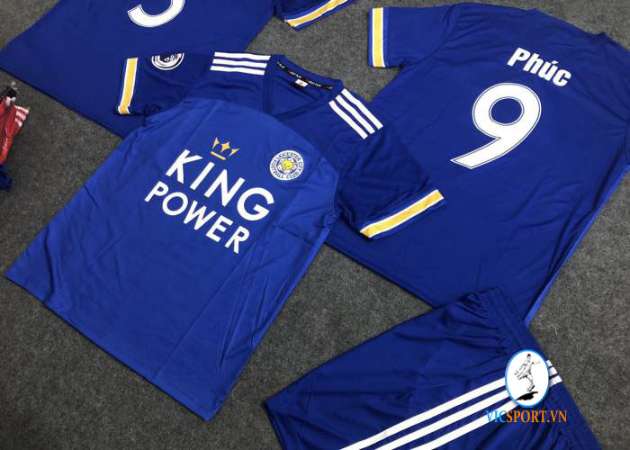 ÁO LEICESTER CITY XANH IN CHO KHÁCH - Hình ảnh 3