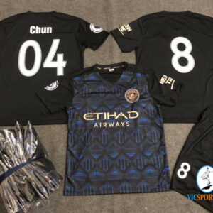 ÁO MAN CITY XANH ĐEN IN CHO KHÁCH