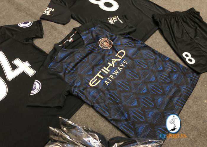 ÁO MAN CITY XANH ĐEN IN CHO KHÁCH - Hình ảnh 4