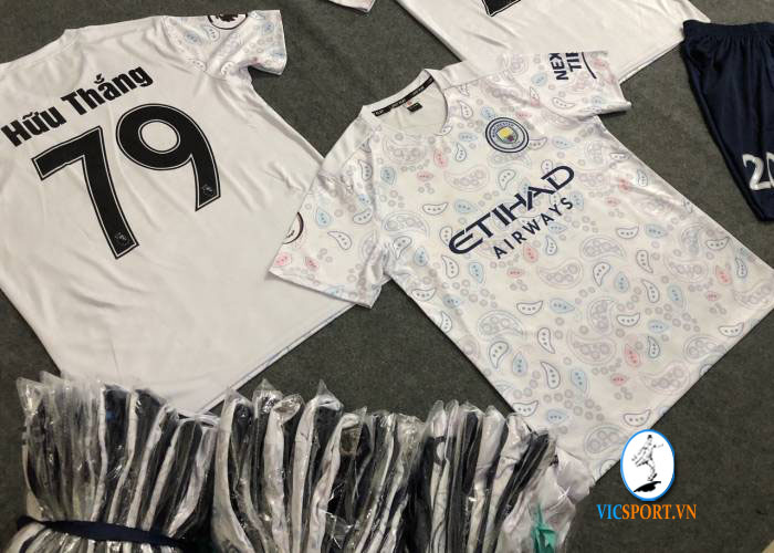 ÁO MAN CITY TRẮNG IN CHO KHÁCH - Hình ảnh 4