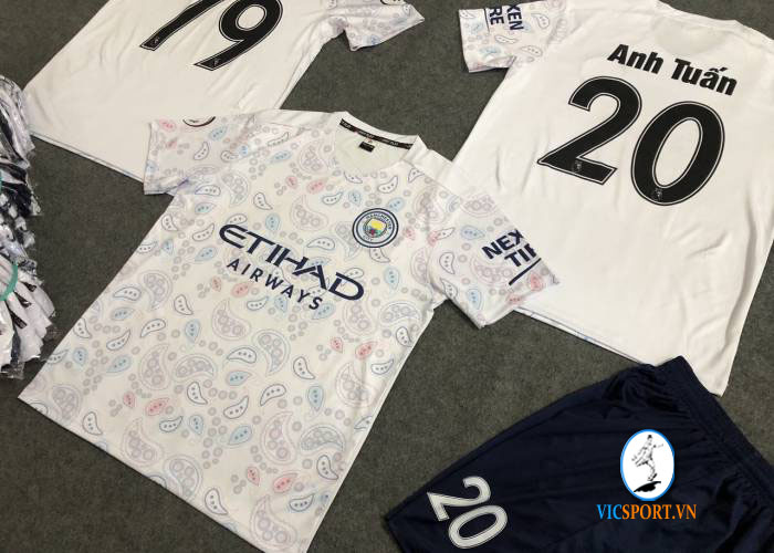 ÁO MAN CITY TRẮNG IN CHO KHÁCH - Hình ảnh 3