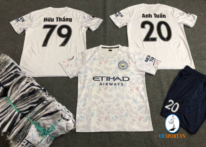 ÁO MAN CITY TRẮNG IN CHO KHÁCH - Hình ảnh 5