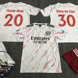 ÁO ARSENAL TRẮNG 2020 IN CHO KHÁCH