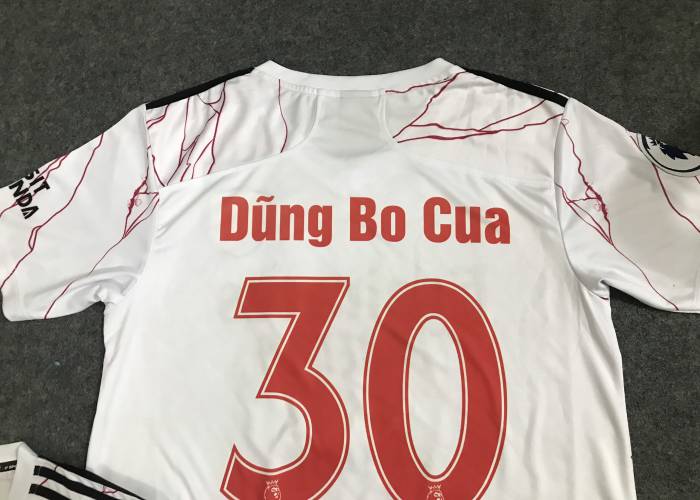 ÁO ARSENAL TRẮNG 2020 IN CHO KHÁCH - Hình ảnh 4