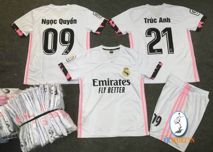 ÁO REAL TRẮNG 2020 IN CHO KHÁCH