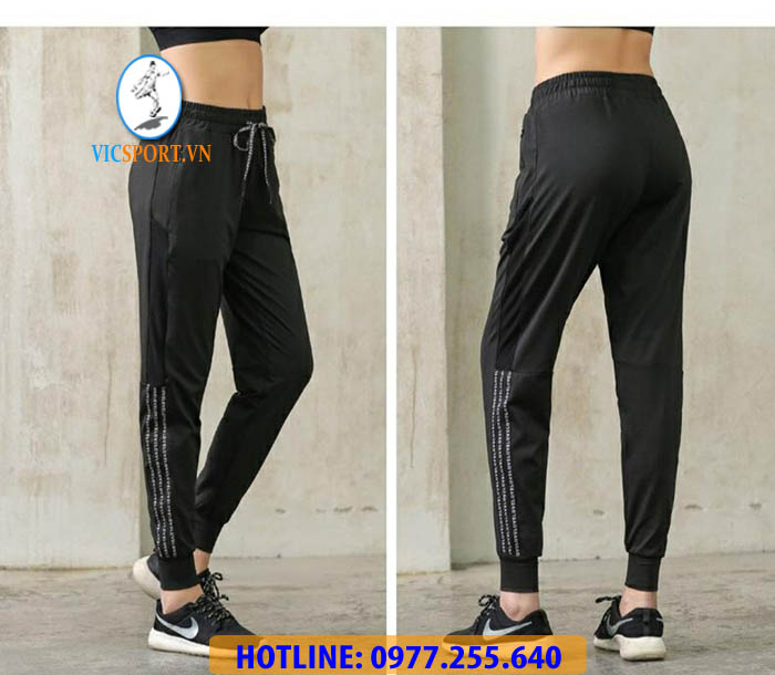 QUẦN JOGGER NỮ SỌC HÔNG CỰC ĐẸP