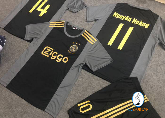 ÁO AJAX XÁM ĐEN IN CHO KHÁCH - Hình ảnh 3
