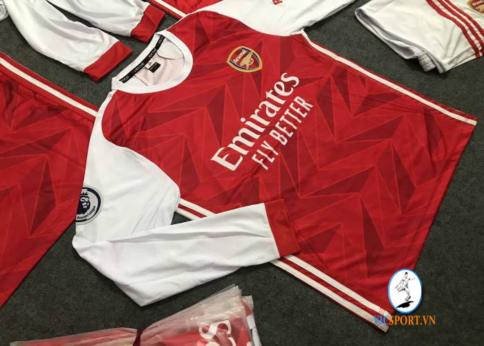 ÁO ARSENAL TAY DÀI 2020 IN CHO KHÁCH - Hình ảnh 2