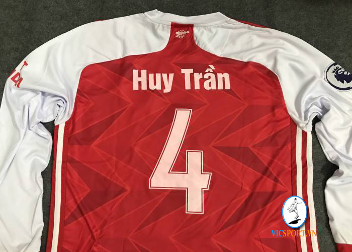ÁO ARSENAL TAY DÀI 2020 IN CHO KHÁCH - Hình ảnh 3