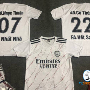 ÁO ARSENAL TRẮNG TRẺ EM IN CHO KHÁCH