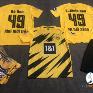 ÁO DORTMUND VÀNG TRẺ EM IN CHO KHÁCH