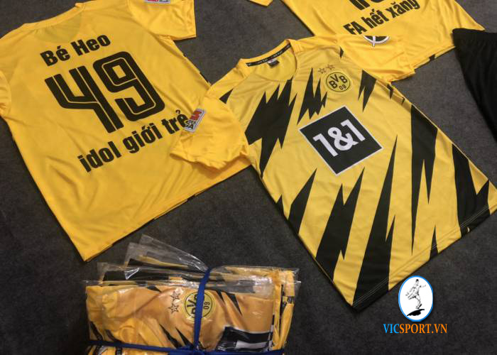 ÁO DORTMUND VÀNG TRẺ EM IN CHO KHÁCH - Hình ảnh 5