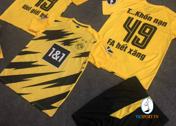 ÁO DORTMUND VÀNG TRẺ EM IN CHO KHÁCH - Hình ảnh 4
